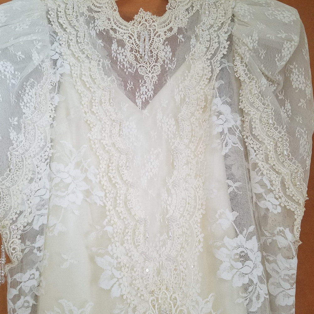 Country Western t length wedding dress